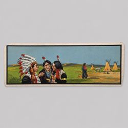 Antique Bernhardt Wall Pow Wowing Lithograph Native American Print No. 334