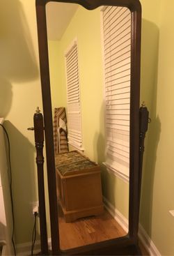 Solid Wood Frame Antique Mirror