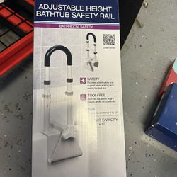 Drive Medical Adjustable Height Bathtub Safety Rail.