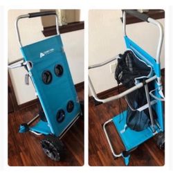 Convertible Beach Cart, Blue, Outdoor Camping Wagon, Adult, Steel Tubing, New in Box 