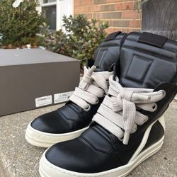 Rick Owen Sz 43 1/2 Geobasket Jumbo Laces