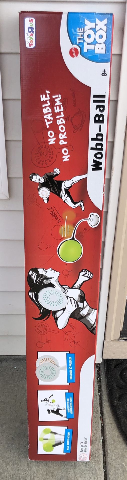 WOBB-BALL NO TABLE PING PONG TOYSARUS OUTDOOR OR INDOOR TOY 42 INCHES TALL RARE BRAND NEW