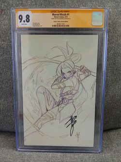 CGC 9.8 SS SDCC 2025 Marvel Rivals #1 Psylocke Sketch Comic Cover LTD 700 Signed by Peach Momoko