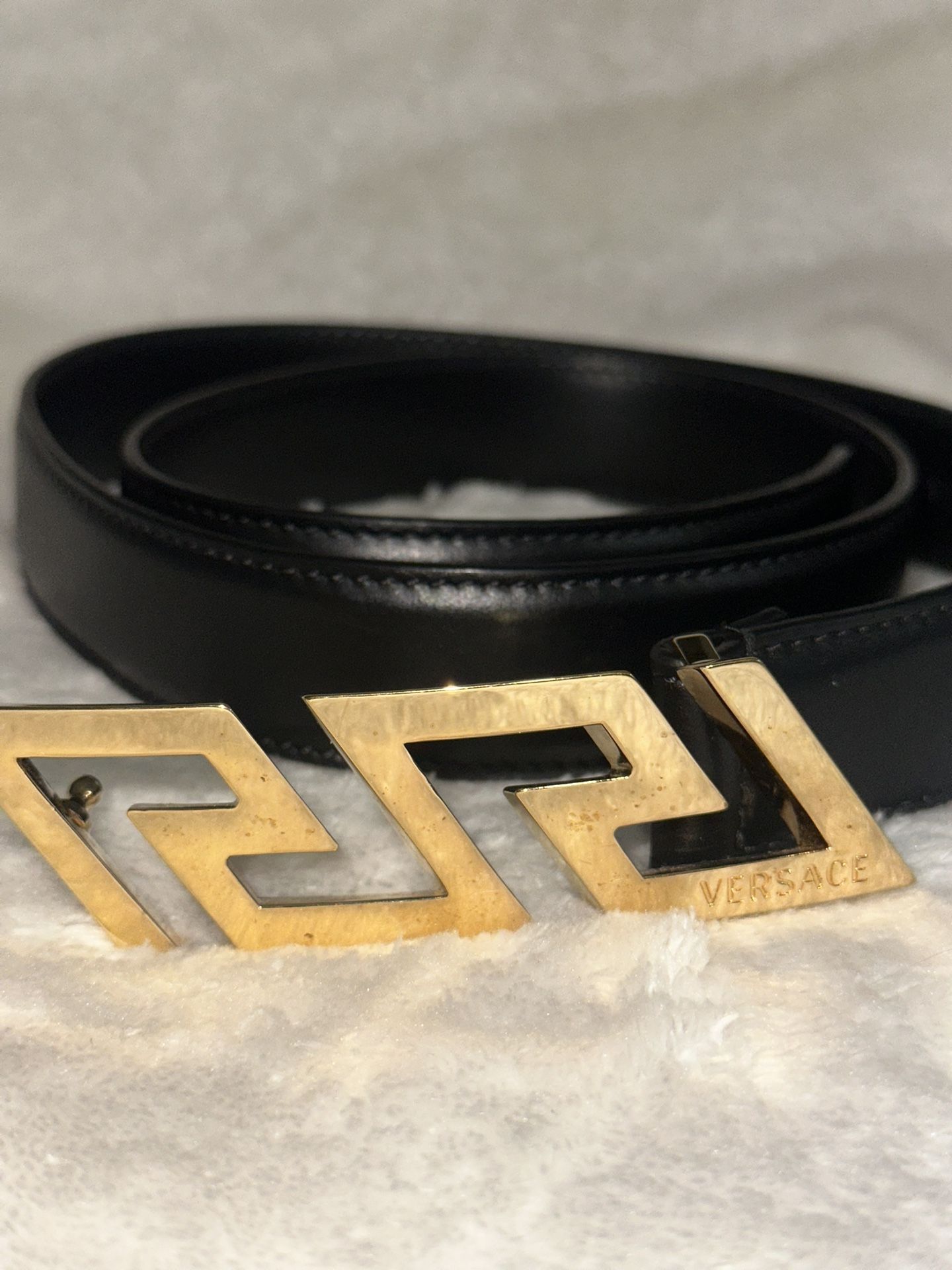 Versace Medusa leather belt