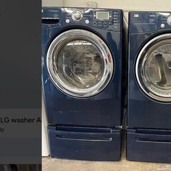LG Blue Washer and Gas Dryer Set - 1(contact info removed)