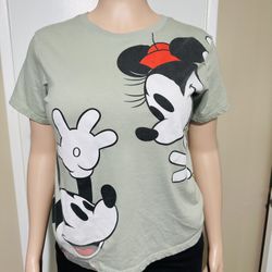 Mickey Mouse Women’s Mint Green Shirt Size 1x