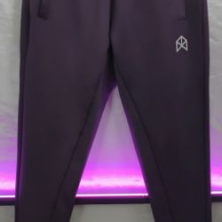 RawGear Joggers Men’s Small Purple Plum Tapered Sweatpants