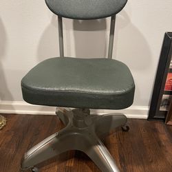 Vintage Industrial Mid Century Hamilton Cosco Inc Green Rolling Office Chair