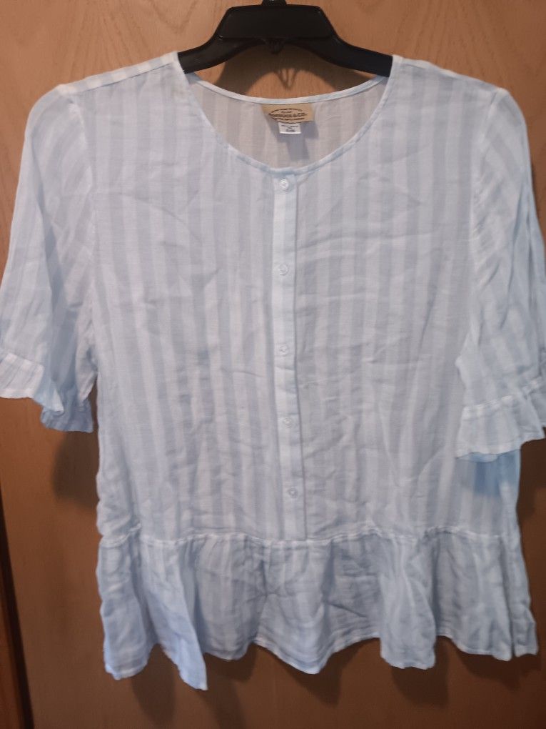 Women's Size XL, Roebuck And Co Cotton Blouse