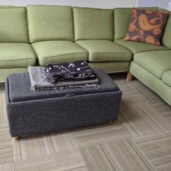 Like New Green Sectional 