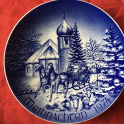 Ltd Edition Bareuther “Weihnachten” (Christmas)Plates $8 Obo