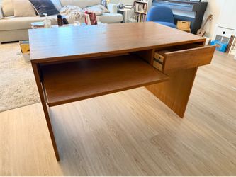 Vintage Danish teak mid-century modern desk