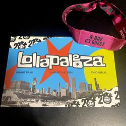 1 Lollapalooza 4-Day C3 Guest Pass
