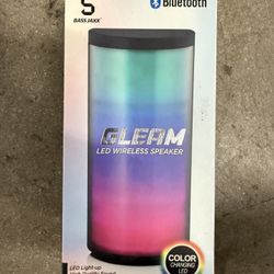 led wireless speaker gleam color changing bluetooth 32.8 feet range