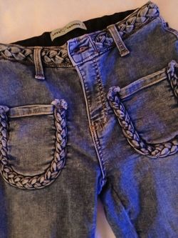 Love Trends Braided Detail Denim Jeans