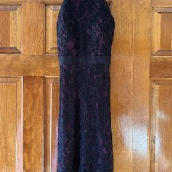 Sequin 🖤 Hearts Black & MauveLace Dress