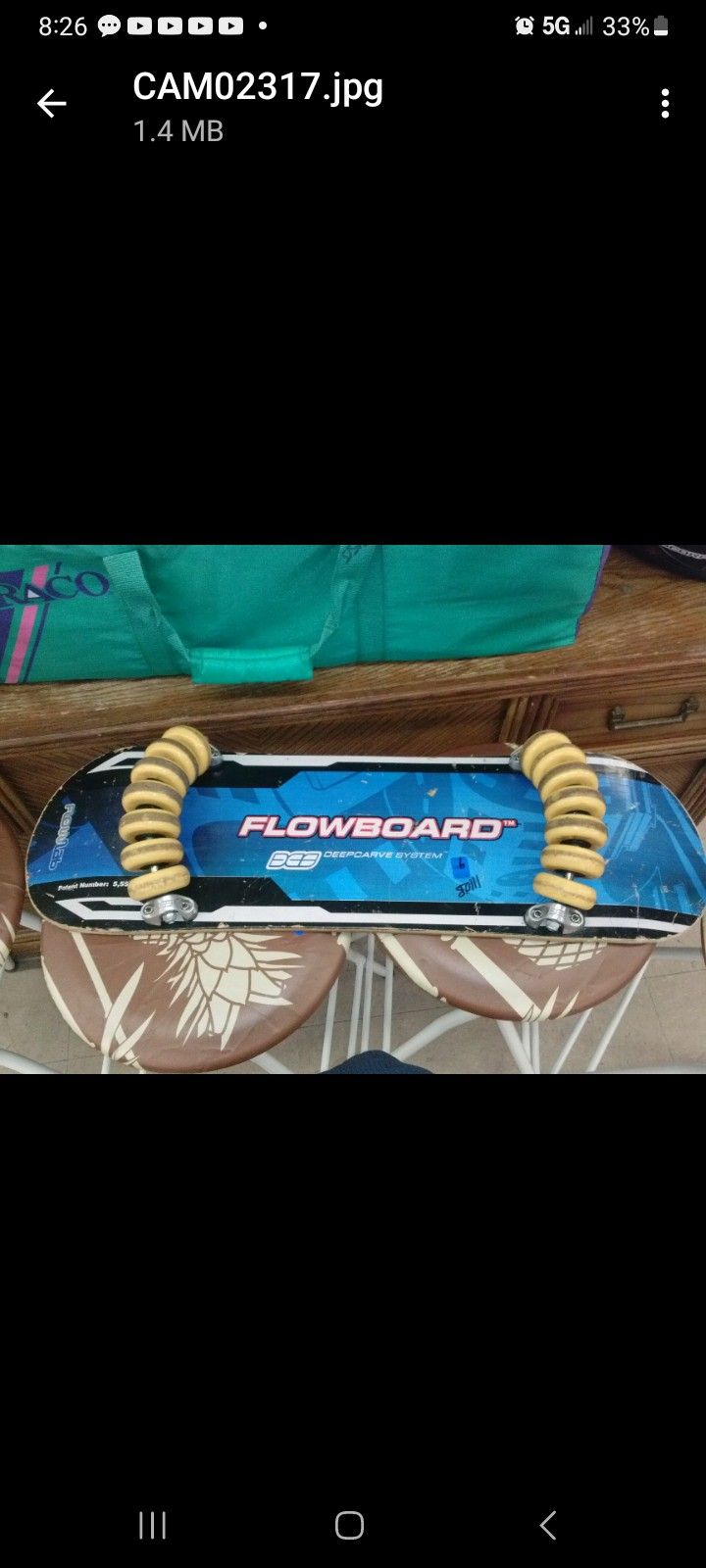 Flowboard Skateboard 14 Wheel !!! Nice