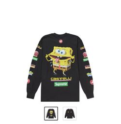 Supreme x Spongebob Long Sleeve Sz Large 