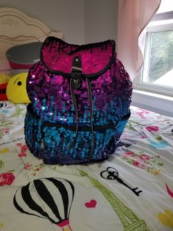 Justice sequin backpack