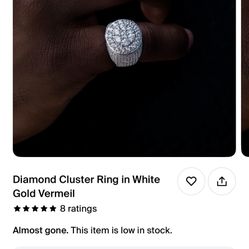 GLD Diamond Cluster Ring