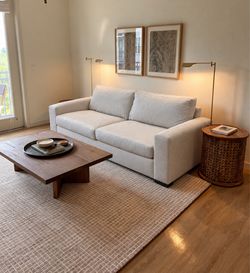 Modern Cream Beige 2- Seater Sofa