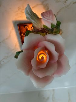 Vintage Rose night light Ceramic