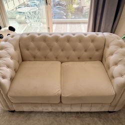 2 pc velvet Sofa set 