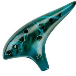 Strawfire 12 Hole Ocarina Instrument,Alto C Ceramic Ocarina