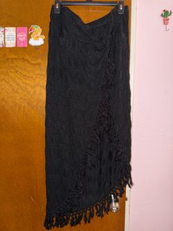 Swim cover up skirt - Black, size XL-2x