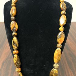 Vintage Natural Butterscotch Genuine Baltic Amber Necklace