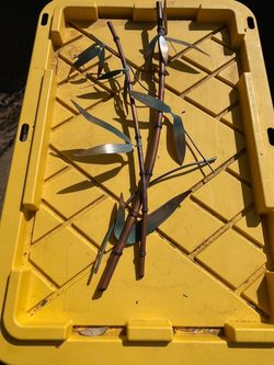 Metal Bamboo Stem Decorative Sculpture