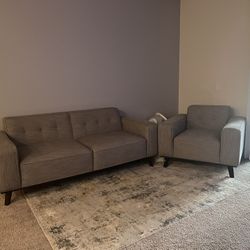 SOFA WITH CHAIR SET **NEED GONE!!** 