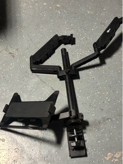 Dual monitor desk mount