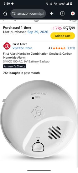 2 Brand New Smoke and Carbon Alarm Detectors