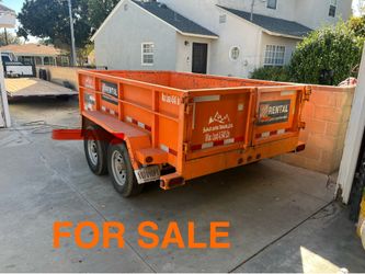 6x10 scissor lift dump trailer heavy duty