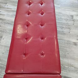 Contemporary styled ottoman & storage