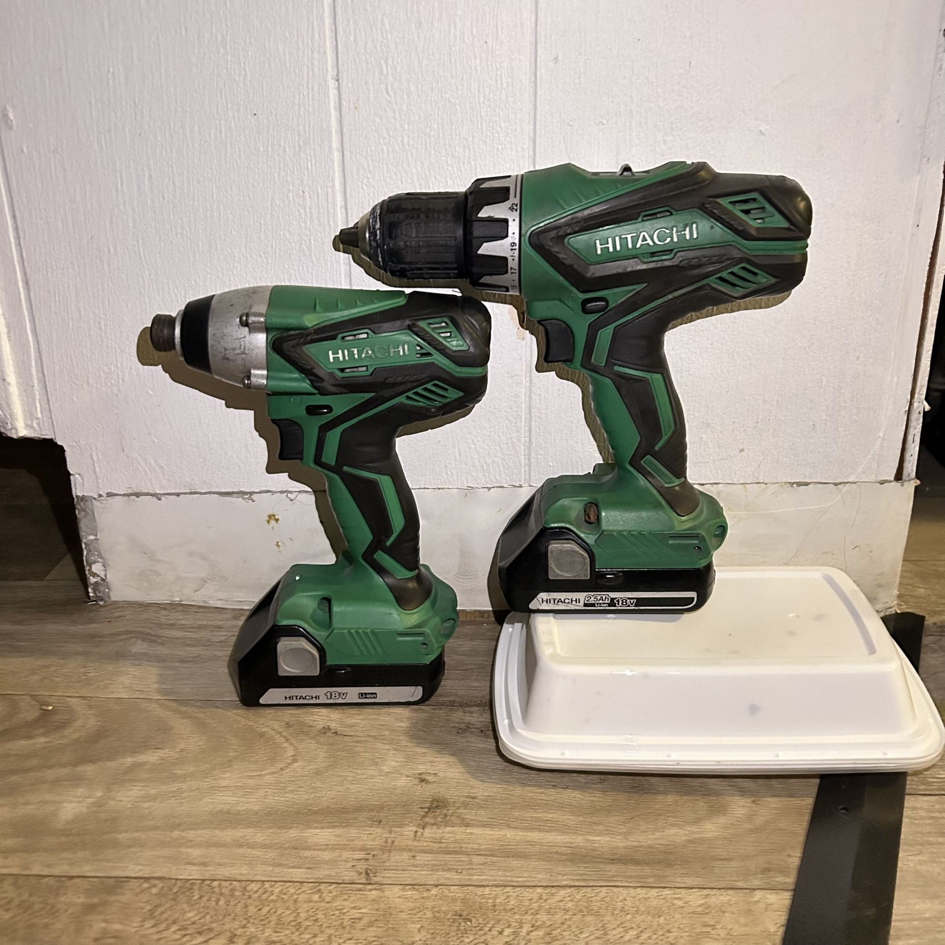 Hitachi Cordless Driver Drill And Impact Driver