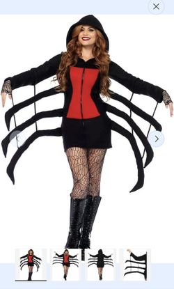 Black widow spider costume Size Large