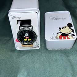 MICKEY MOUSE WATCH (BLACK FACE)