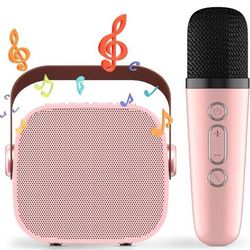 BRAND NEW Bluetooth Mini Karaoke Machine With Wilreless Microphone
