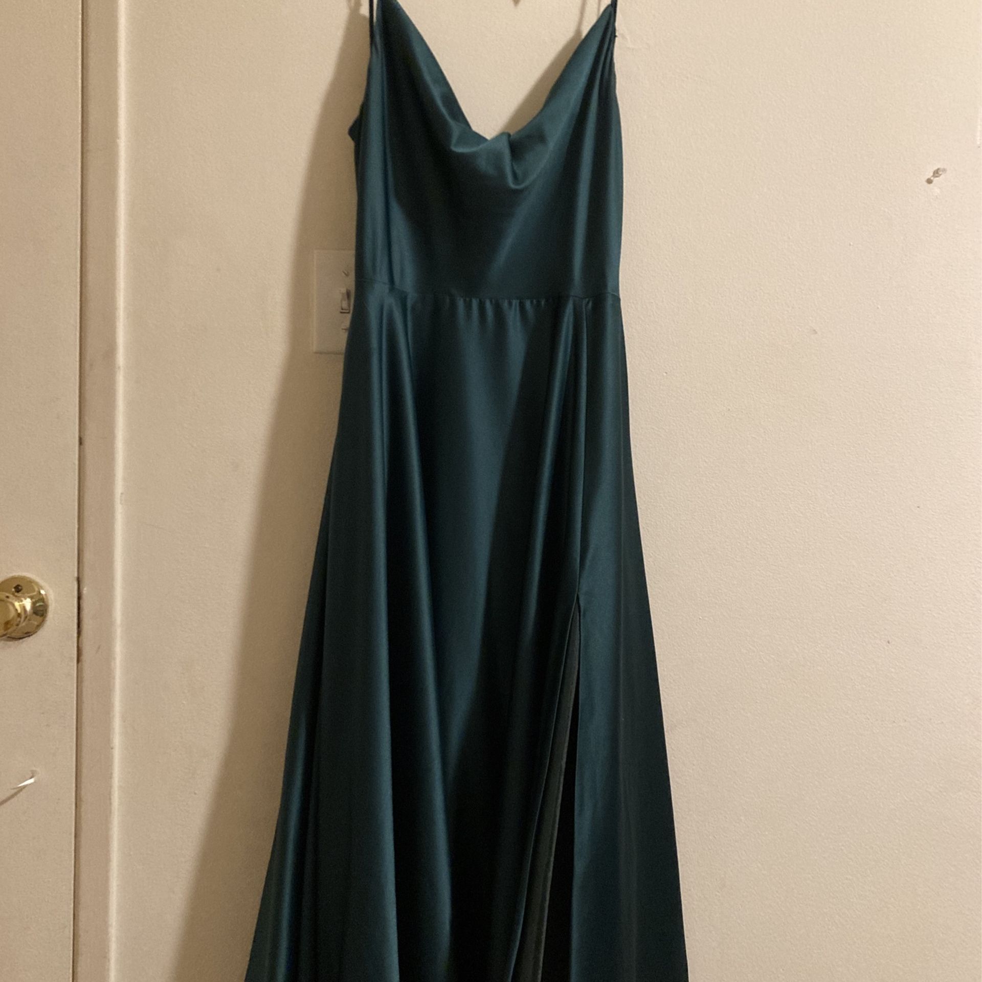 Hunter Green Prom Dress