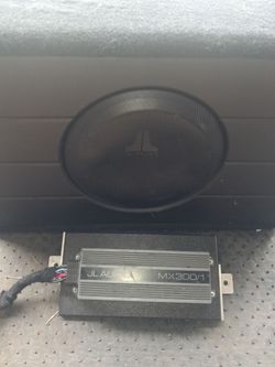 JL audio sub and amp with wiring