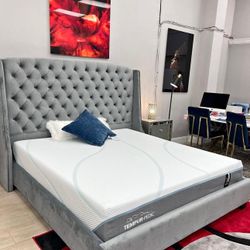 Brand New Queen Bed Frame In Box- Shop Now Pay Later 