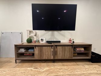 walnut oak entertainment center