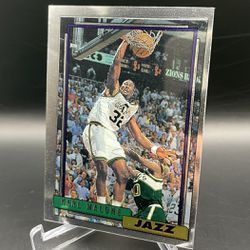 96 Topps NBA Stars Malone Chrome RC Reprint 