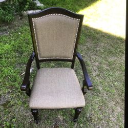 Amish Sheldon Armchair, New Condition, Chocolate Brown  & Tan/brown Blend (2)  $180 Ea. / (2) $360