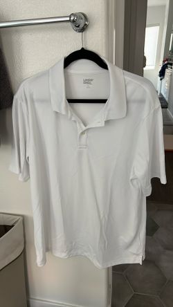 Men’s Lands End White S/S Shirt