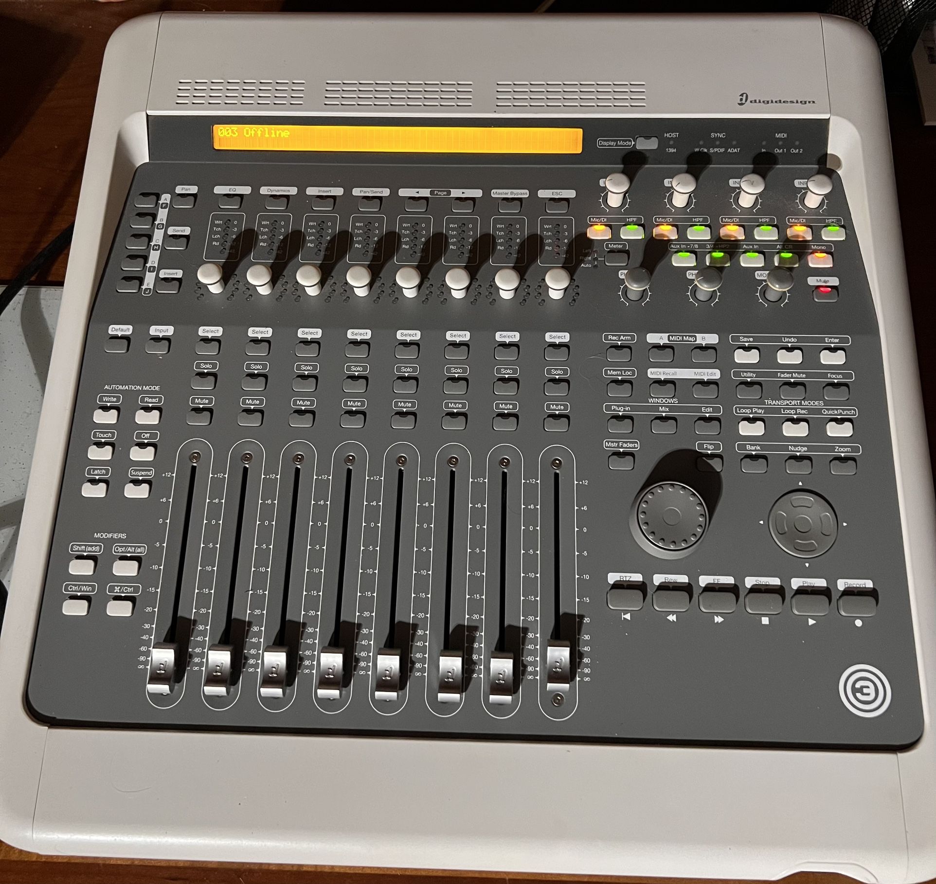 Avid Pro tools Digidesign Digi 003 Recording Console