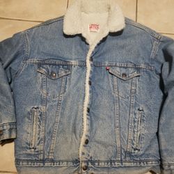 Size L- Vintage Levis Trucker Denim Jean Jacket Made in USA San Francisco