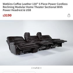 leather reclining couches 